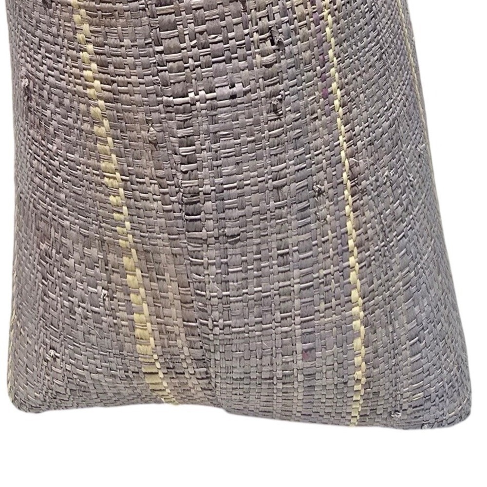 Shebobo San Francisco Raffia neutral tone Tote Bag Leather handmade Madagascar M - Picture 6 of 8